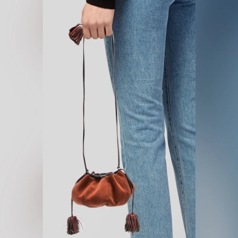 Ulla Johnson, Brea Bucket Bag in Burnt Orange